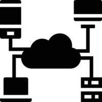 Cloud icon symbol image. Illustration of the hosting storage vector