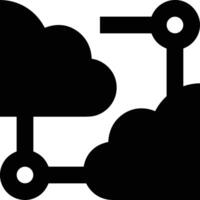 Cloud icon symbol image. Illustration of the hosting storage vector