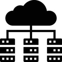 Cloud icon symbol image. Illustration of the hosting storage vector