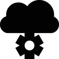 Cloud icon symbol image. Illustration of the hosting storage vector