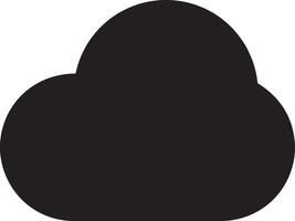 Cloud icon symbol image. Illustration of the hosting storage vector