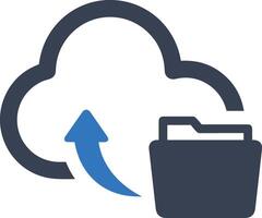 Cloud icon symbol image. Illustration of the hosting storage vector