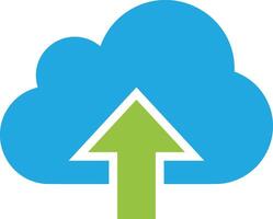 Cloud icon symbol image. Illustration of the hosting storage vector