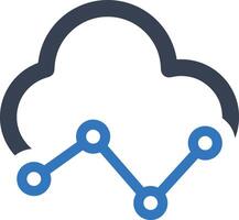 Cloud icon symbol image. Illustration of the hosting storage vector