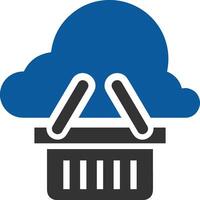 Cloud icon symbol image. Illustration of the hosting storage vector