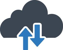 Cloud icon symbol image. Illustration of the hosting storage vector