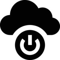 Cloud icon symbol image. Illustration of the hosting storage vector