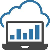 Cloud icon symbol image. Illustration of the hosting storage vector