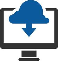 Cloud icon symbol image. Illustration of the hosting storage vector