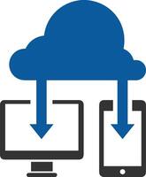 Cloud icon symbol image. Illustration of the hosting storage vector