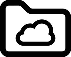 Cloud icon symbol image. Illustration of the hosting storage vector