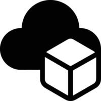 Cloud icon symbol image. Illustration of the hosting storage vector