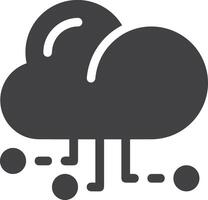 Cloud icon symbol image. Illustration of the hosting storage vector