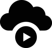 Cloud icon symbol image. Illustration of the hosting storage vector