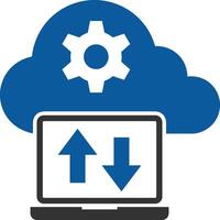 Cloud icon symbol image. Illustration of the hosting storage vector