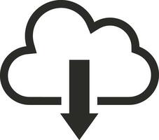 Cloud icon symbol image. Illustration of the hosting storage vector