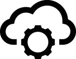 Cloud icon symbol image. Illustration of the hosting storage vector