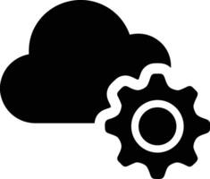 Cloud icon symbol image. Illustration of the hosting storage vector