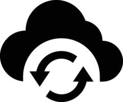 Cloud icon symbol image. Illustration of the hosting storage vector