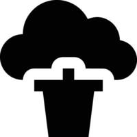 Cloud icon symbol image. Illustration of the hosting storage vector