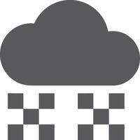 Cloud icon symbol image. Illustration of the hosting storage vector