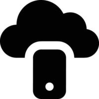 Cloud icon symbol image. Illustration of the hosting storage vector