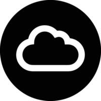 Cloud icon symbol image. Illustration of the hosting storage vector