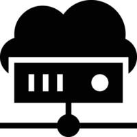 Cloud icon symbol image. Illustration of the hosting storage vector