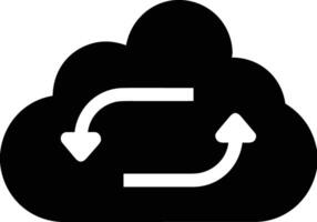 Cloud icon symbol image. Illustration of the hosting storage vector