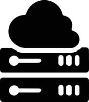 Cloud icon symbol image. Illustration of the hosting storage vector