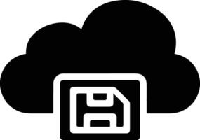Cloud icon symbol image. Illustration of the hosting storage vector