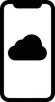 Cloud icon symbol image. Illustration of the hosting storage vector