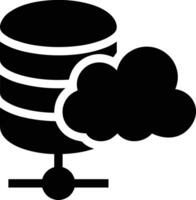 Cloud icon symbol image. Illustration of the hosting storage vector