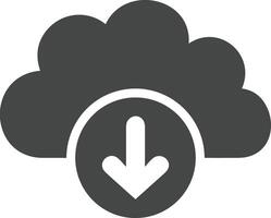 Cloud icon symbol image. Illustration of the hosting storage vector