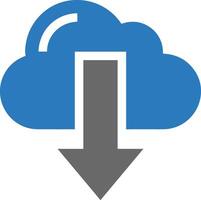 Cloud icon symbol image. Illustration of the hosting storage vector