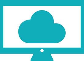 Cloud icon symbol image. Illustration of the hosting storage vector