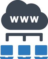 Cloud icon symbol image. Illustration of the hosting storage vector