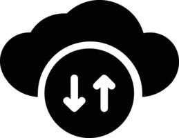 Cloud icon symbol image. Illustration of the hosting storage vector