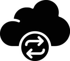 Cloud icon symbol image. Illustration of the hosting storage vector