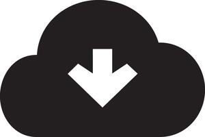 Cloud icon symbol image. Illustration of the hosting storage vector