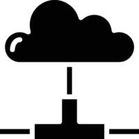 Cloud icon symbol image. Illustration of the hosting storage vector