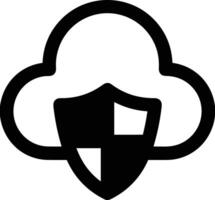 Cloud icon symbol image. Illustration of the hosting storage vector