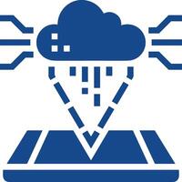 Cloud icon symbol image. Illustration of the hosting storage vector