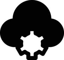 Cloud icon symbol image. Illustration of the hosting storage vector