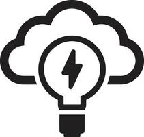 Cloud icon symbol image. Illustration of the hosting storage vector