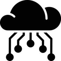 Cloud icon symbol image. Illustration of the hosting storage vector