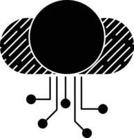 Cloud icon symbol image. Illustration of the hosting storage vector