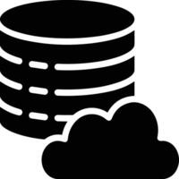 Cloud icon symbol image. Illustration of the hosting storage vector