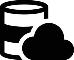 Cloud icon symbol image. Illustration of the hosting storage vector