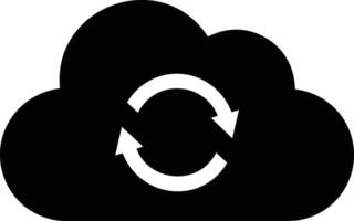 Cloud icon symbol image. Illustration of the hosting storage vector